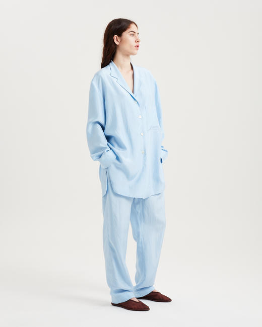 SAMUEL GUÌ YANG  — Shui Jacket 缎面休闲衬衫 商品图2