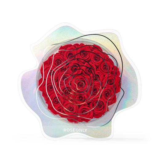 roseonly永生玫瑰玫瑰星云系列21朵40cm