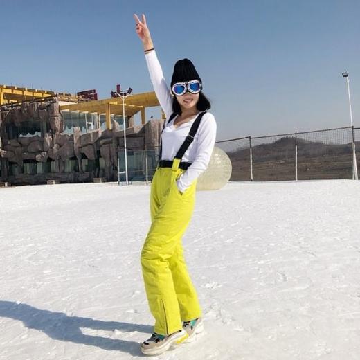 滑雪裤女防风防水透气保暖耐磨背带滑雪裤， 商品图1