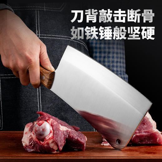 【商超同款】林太作加厚不锈钢重型砍骨手工锻打家用屠宰剁骨刀 商品图1