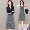 YWE-JMYS-MB06秋新款小西装印花时尚气质两件套装连衣裙 商品缩略图1