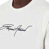 ARMANI 阿玛尼 男士签名刺绣圆领短袖T恤 白色 3K1TL6 1JULZ 0101 商品缩略图3
