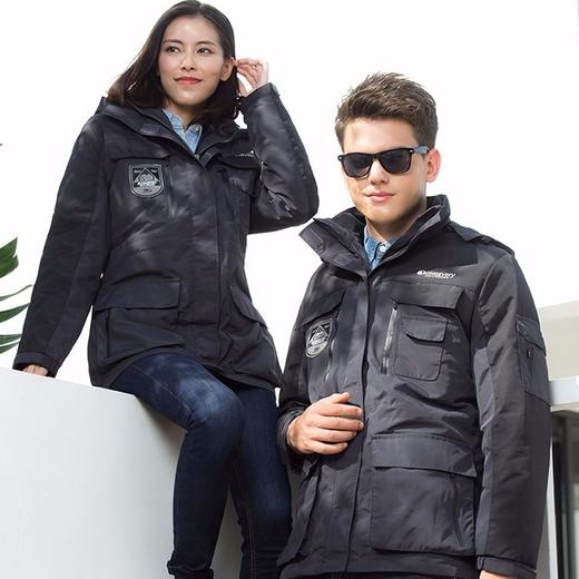 滑雪衣 两件套加厚滑雪登山服保暖外套 户外冲锋衣三合一中长款 商品图2
