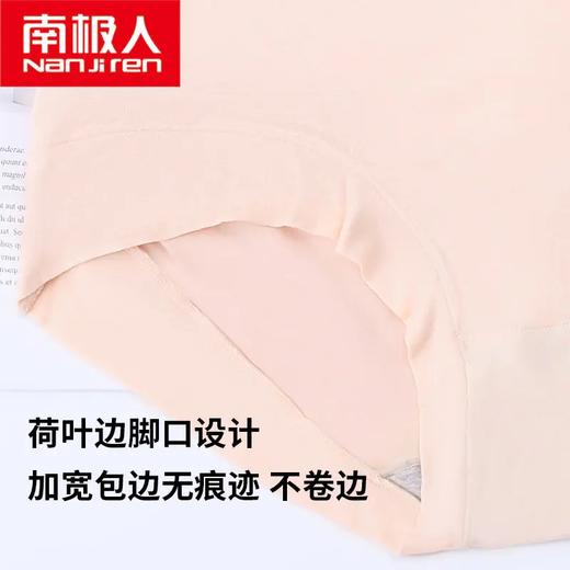 TZW-南极人4条莫代尔高腰内裤女裆加大码200斤三角裤头 商品图7