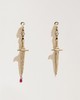 订购12周到｜Pamela Love-Dagger-匕首护身符-18K金 钻石 耳环［美国设计师］ 商品缩略图0