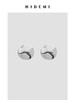 HIDEMI简约设计感圆形耳环 金色/银色 商品缩略图12