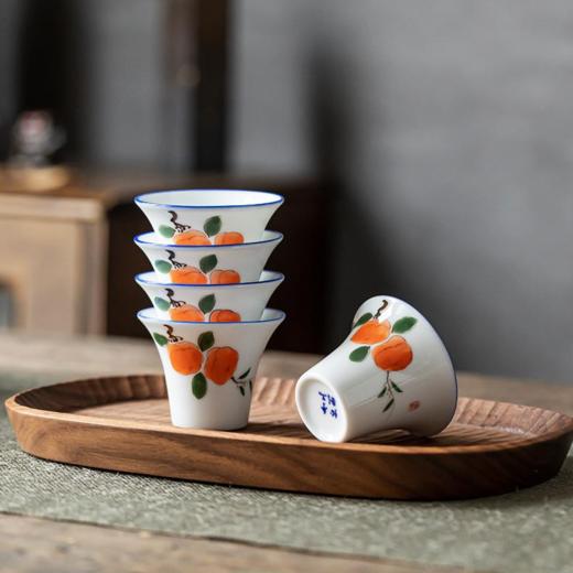 手绘功夫茶具套装家用景德镇陶瓷盖碗茶杯办公室简约现代送礼盒装 商品图2