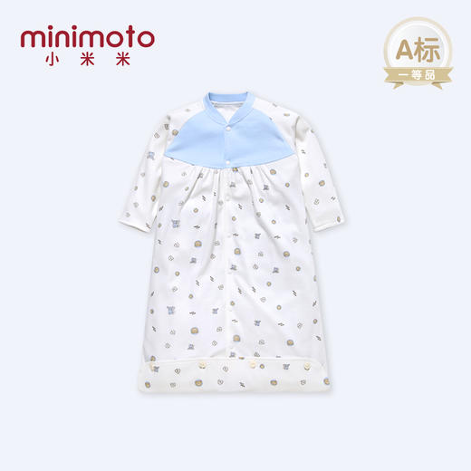 小米米寝具睡袋婴儿四季宝宝防踢被四季通用儿童睡袋婴儿分腿睡袋小伙伴系列长袖对襟睡袋 商品图0