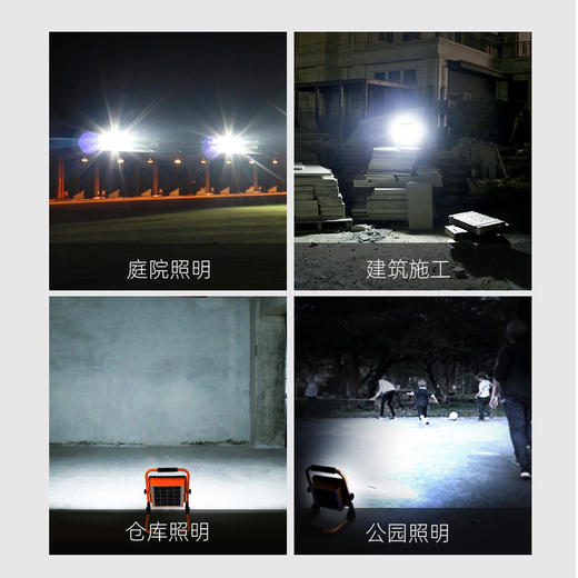 SUPERFIRE神火FS2投光灯太阳能充电户外工地广场防水大功率LED手提灯 商品图3