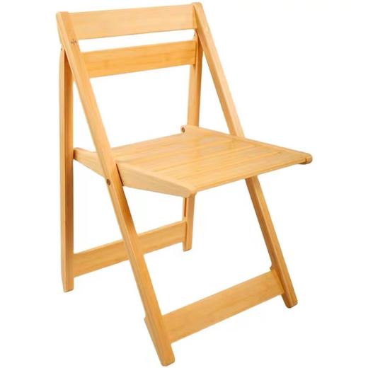 竹加经典舒适餐椅折叠椅家用现代简约椅子靠背餐椅北欧竹休闲椅 商品图4