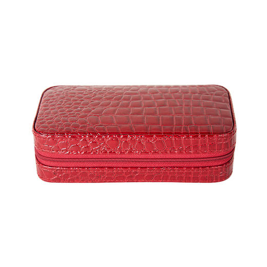 【专柜多样屋】-鳄鱼纹携带首饰盒/红/T 商品图1