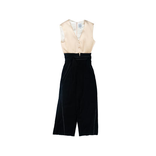 AtelierMissLu—黑白马甲高腰连体裤/0000054 商品图4