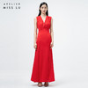 AtelierMissLu / Naomi-嘉年华红收腰长礼服 商品缩略图0