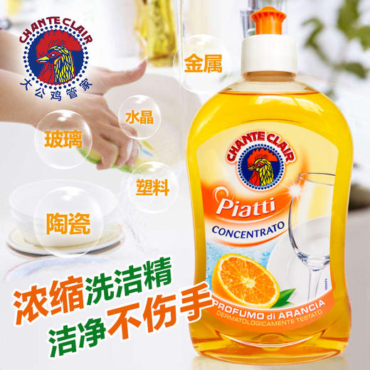 意大利chante clair大公鸡头管家洗洁精餐具浓缩不伤手进口 商品图2