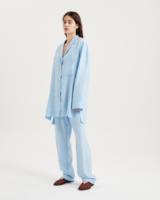 SAMUEL GUÌ YANG  — Shui Jacket 缎面休闲衬衫 商品图1