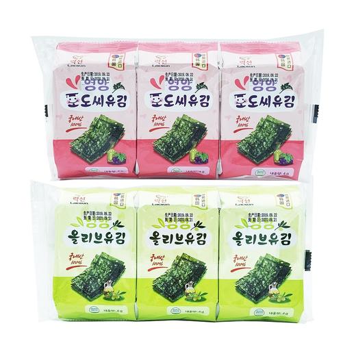 韩国乐鲜海苔12g（4g*3） 商品图0