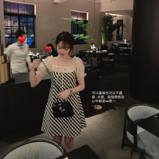 【金蘑菇菇 毕业季系列】轻甜俏皮设计感减龄连衣裙约会裙 商品图1