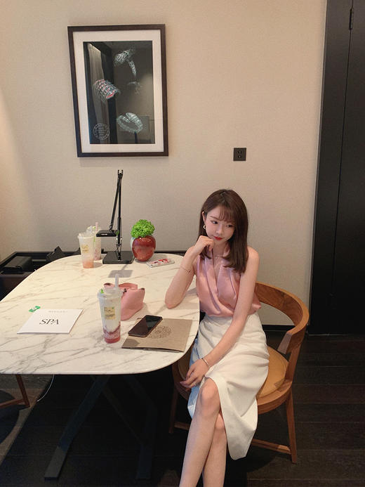 金蘑菇菇  三醋酸印花系列 背心+短袖+半裙 洋气 商品图7