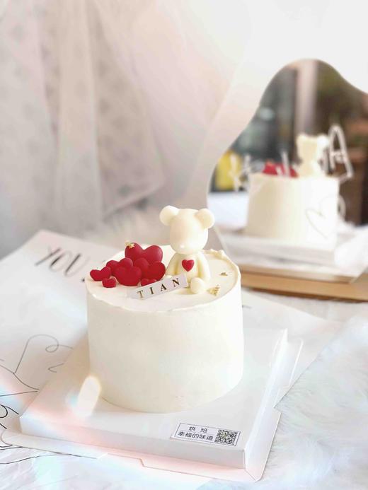 简约森系巧克力小熊蛋糕，5寸加高，全部装饰可食用 商品图1