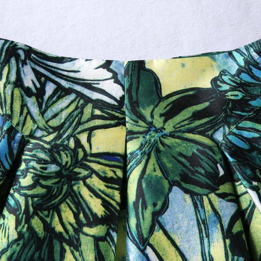 【伯妮斯茵】161B239（不配腰带，介意慎拍）--绿色半裙--长着向日葵的蔬菜园--《梵高的花园》 商品图10
