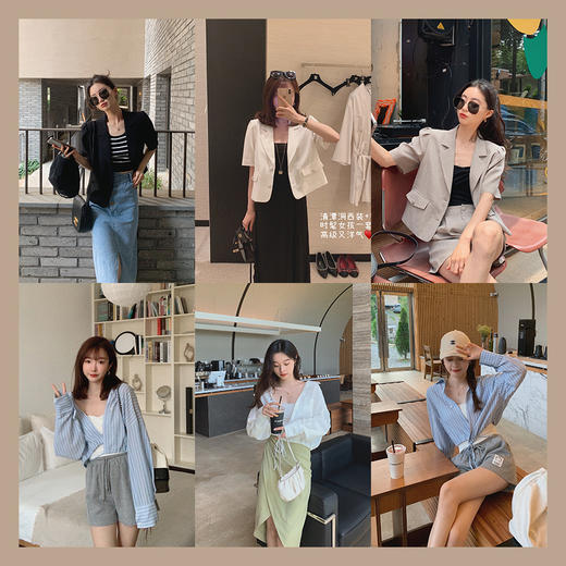 【金蘑菇菇 Bella in LA刚需背心组】洋气好百搭条纹针织外穿背心 商品图4