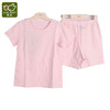 拉比-内衣类（夏）C9纤维短袖肩开服套装玫瑰红 商品缩略图4
