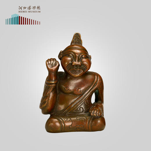 河北博物院说唱俑复仿古制品（青铜） 商品图0