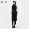 AtelierMissLu / Elma-黑色珍珠开衩半身裙 商品缩略图0