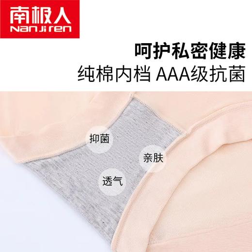 TZW-南极人4条莫代尔高腰内裤女裆加大码200斤三角裤头 商品图6