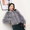 【服饰鞋包】女新款真毛海宁狐狸貉子皮草外套短款机车服网红同款年轻韩 商品缩略图4