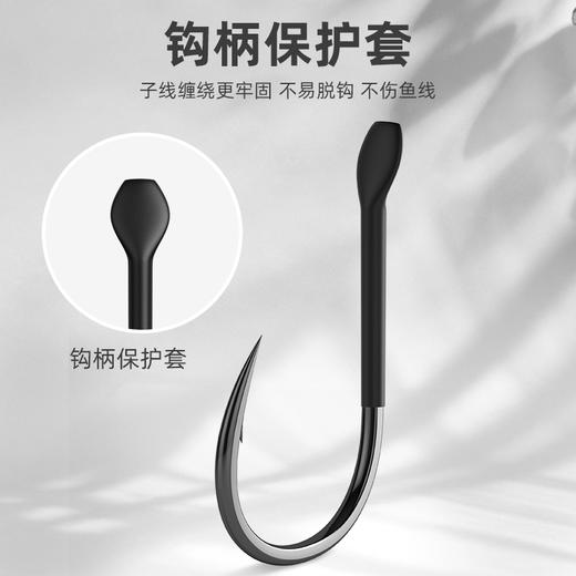 佳钓尼巨物钩进口鱼钩散装有倒刺青鱼钩黑坑歪嘴加粗大物钩鲟鱼钩 商品图2
