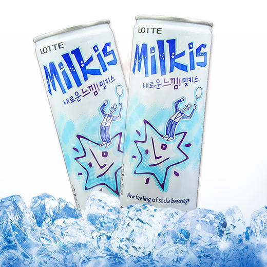 韩国食品进口乐天牛奶碳酸饮料苏打汽水milkis牛奶碳酸饮料  250ml/瓶 商品图1