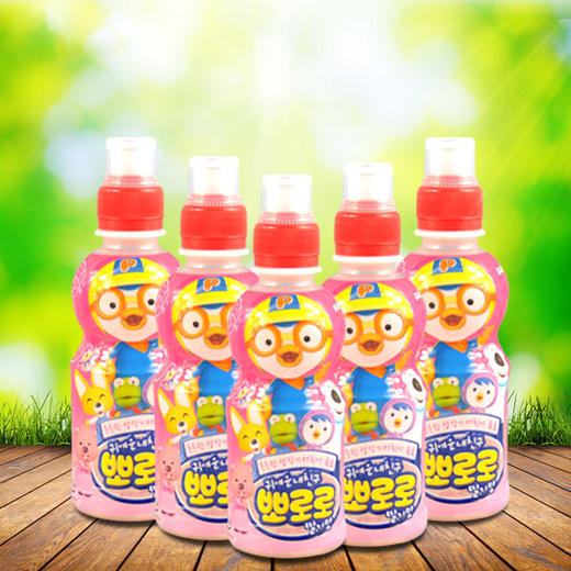 【韩国进口食品】啵乐乐乳酸菌儿童饮料草莓味宝露露果味饮料 235ml/瓶 商品图0
