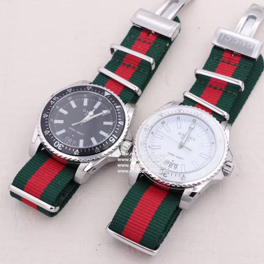 海外渠道正品✳️品牌: 古驰 GUCCI®原单新品✳️类型:古驰最新潜水款款系列✳️表带:时尚尼龙带表带✳️机芯:原装瑞士石英机芯 商品图8