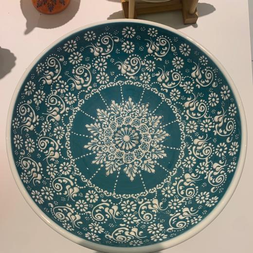 土耳其手工陶瓷碗 25cm(爱琴海独奏） 商品图0