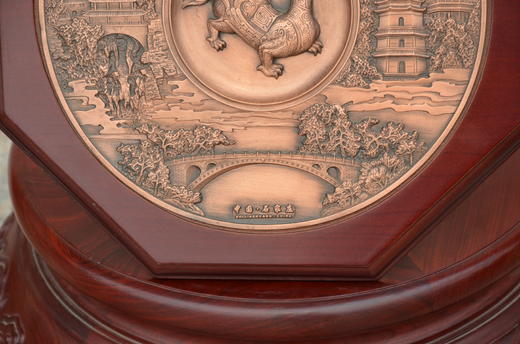 东方紫铜-浮雕画《石市名胜组合》 商品图6