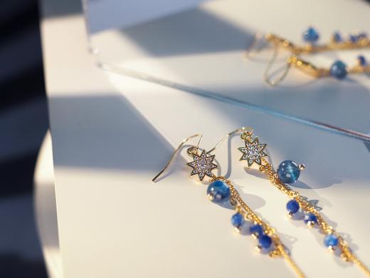 【海王星耳环】天然蓝晶石 找到另一半 商品图1