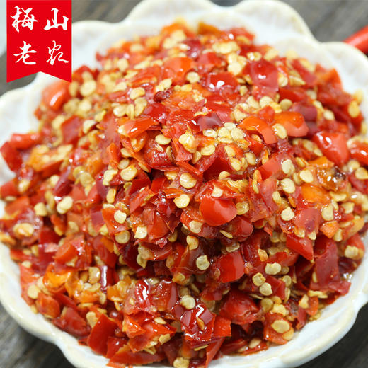 【梅山老农】湖南新化白溪特产酱剁辣椒下饭菜农家风味 500g 商品图2