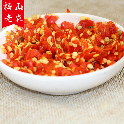 【梅山老农】湖南新化白溪特产酱剁辣椒下饭菜农家风味 500g 商品图1