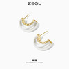 ZEGL设计师The Crown简约气质耳钉女夏高级感耳环925银针小众耳饰 商品缩略图3
