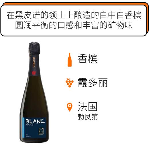 亨利-吉罗白垩石香槟起泡葡萄酒Henri Giraud Blanc de Craie (0.75 L) 商品图0