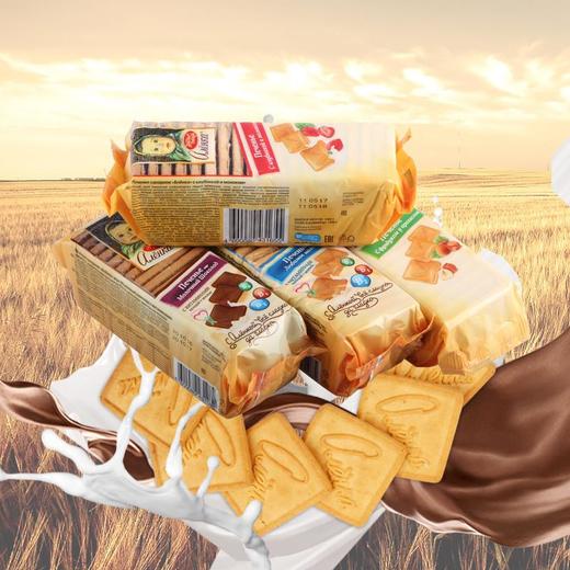 【中欧班列精选】WWJ俄罗斯进口，大头娃娃饼干牛奶味，巧克力味  多个口味 商品图3