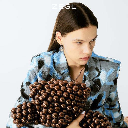 ZEGL设计师童趣熊系列蝴蝶结小熊耳坠耳环女夏设计感耳扣小众耳饰 商品图2