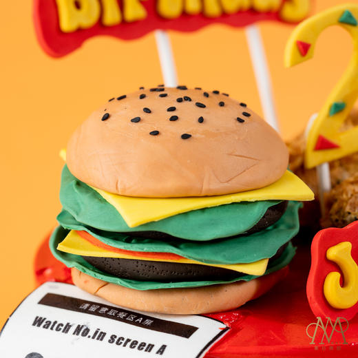 【3747】“麦当劳·炸鸡汉堡套餐蛋糕”（D类）（提前三天预定） 商品图1