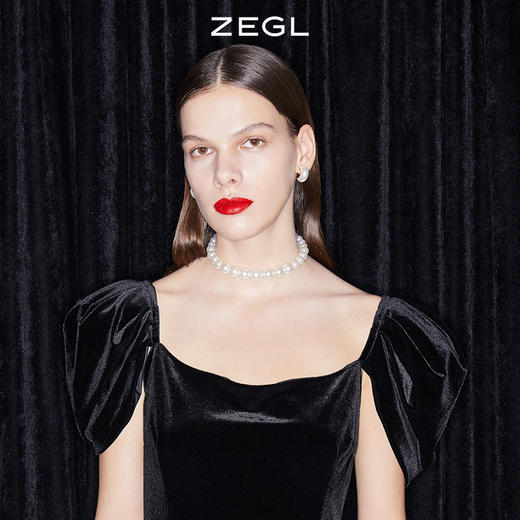 ZEGL设计师The Crown简约气质耳钉女夏高级感耳环925银针小众耳饰 商品图2