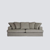NS家居nsfurniture软包活套可拆洗布艺三人位沙发NSSF-5212-60KD 商品缩略图1
