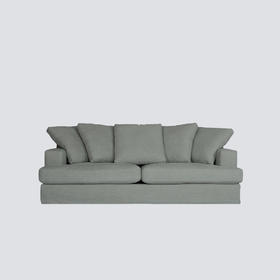 NS家居nsfurniture软包活套可拆洗布艺三人位沙发NSSF-5212-60KD