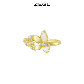 ZEGL设计师花朵耳夹女夏高级感小众耳骨夹耳环法式复古无耳洞耳饰