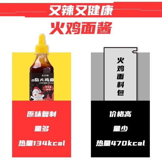 火鸡面酱料大瓶装辣椒酱拌面0脂肪拌饭韩式火鸡面正宗超辣椒面酱 商品图2