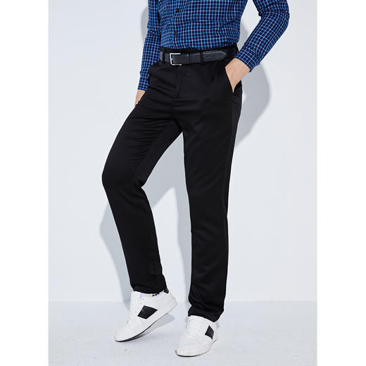 GOOD LUCK德鲨男装休闲裤时尚商务微弹力男装长裤子B287601 商品图6